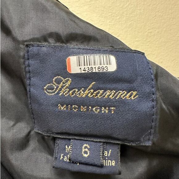 Shoshanna Black and Pink One-Shoulder Maxi Dress - Picture 5 of 13